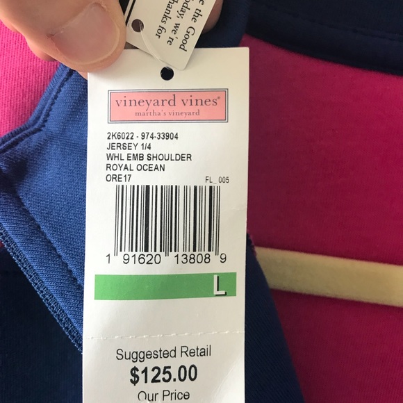 NWT Vineyard Vines ladies 1/4 zip jersey - Picture 7 of 8